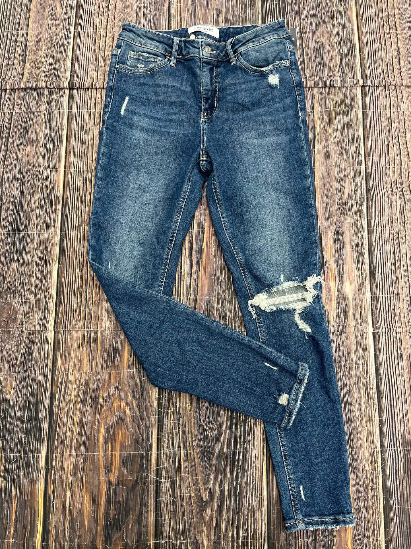 Jeans Skinny By Vervet In Blue Denim, Size: 8