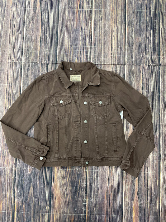 Jacket Denim By We The Free In Brown, Size: L