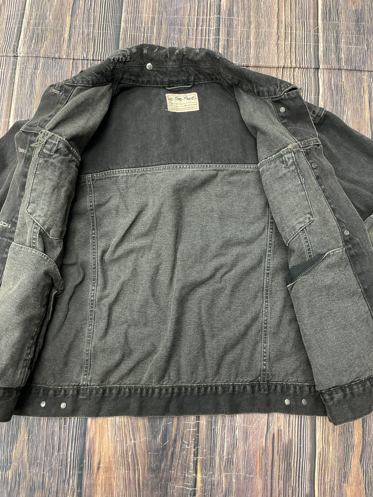 Jacket Denim By We The Free In Black, Size: M