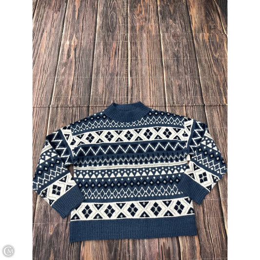 Sweater By Ann Taylor In Blue, Size: Mp