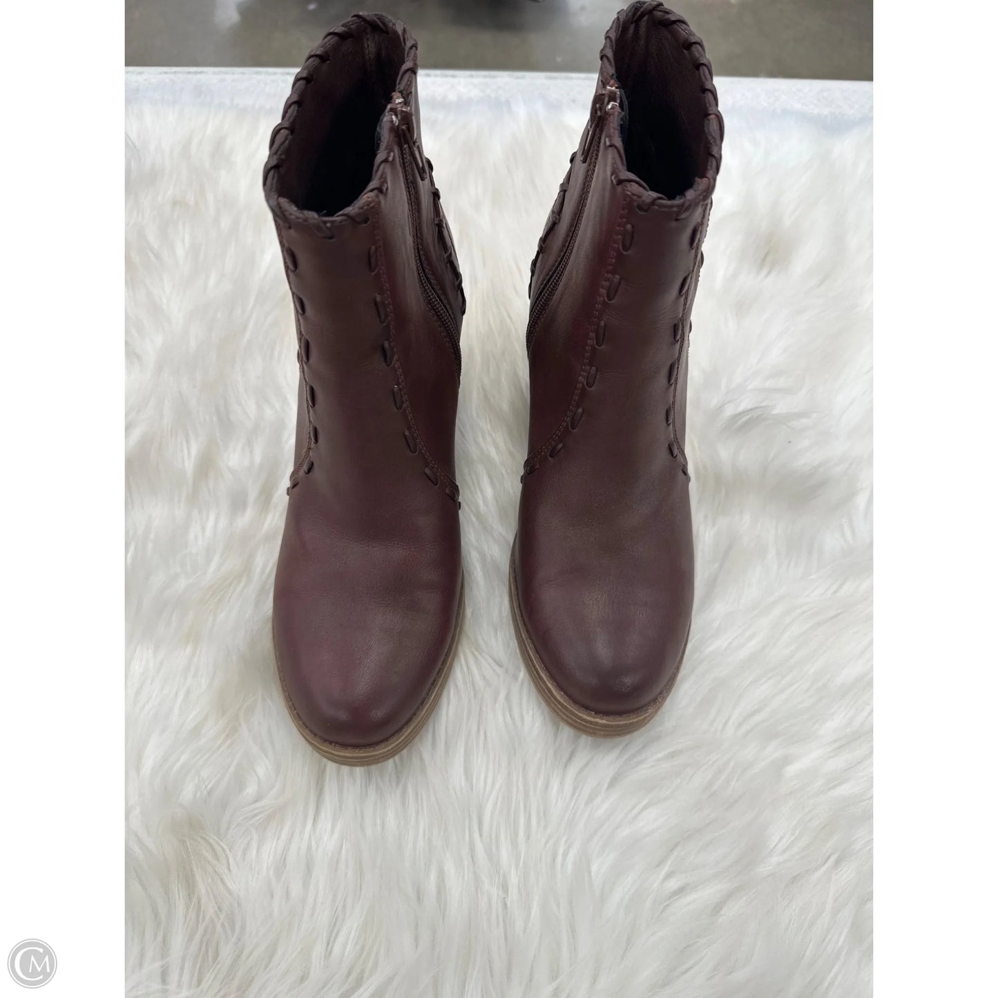 Boots Ankle Heels By Maurices In Brown, Size: 9
