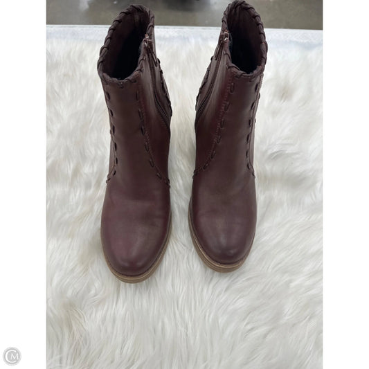 Boots Ankle Heels By Maurices In Brown, Size: 9