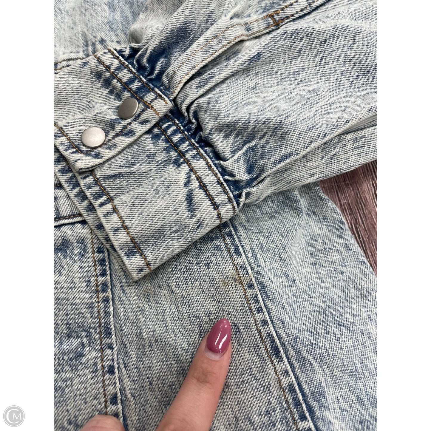 Dress Casual Short By Free People In Blue Denim, Size: Xl
