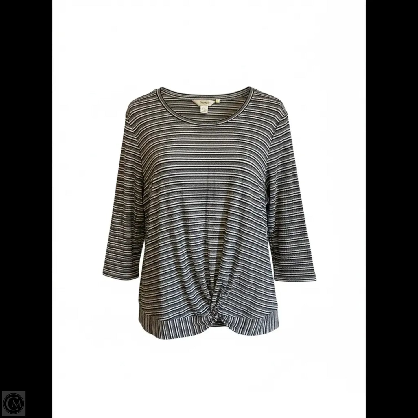 Top Long Sleeve By Cj Banks In Black, Size: 1x