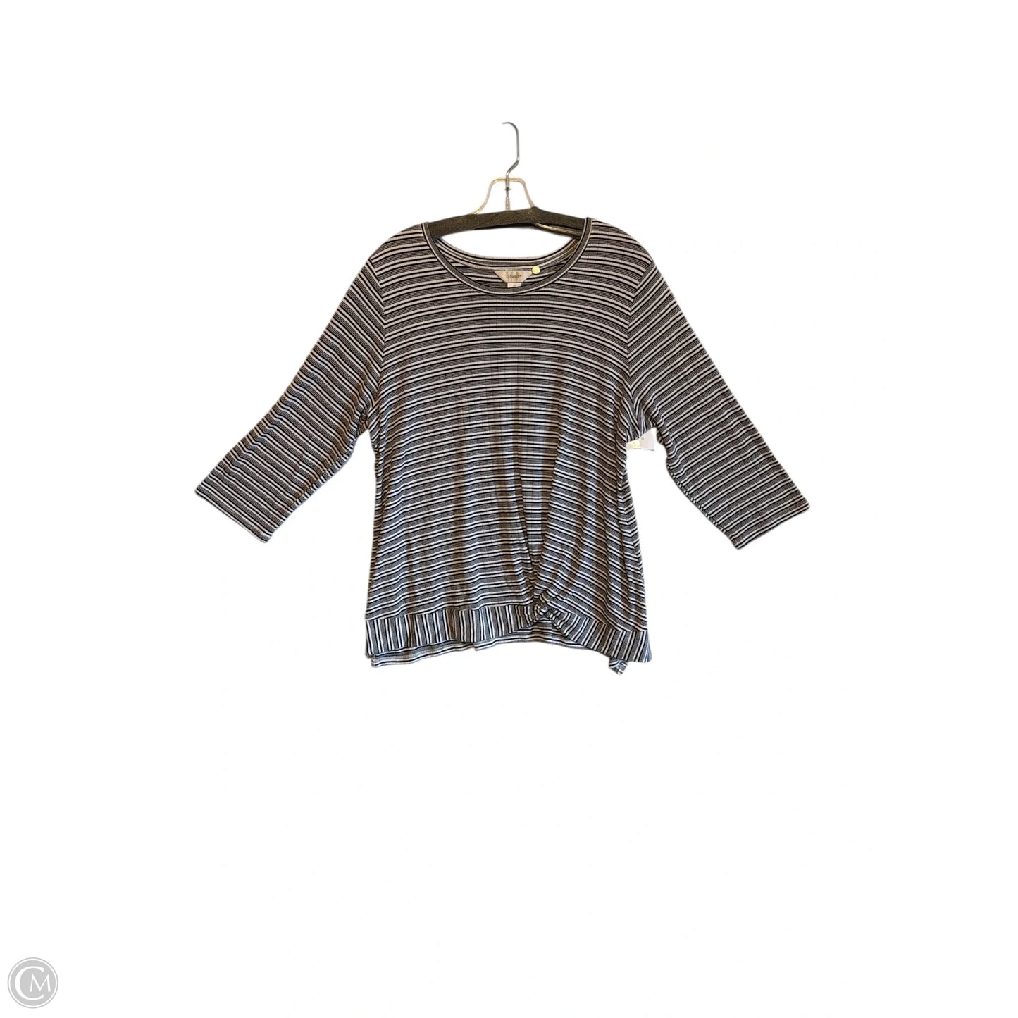Top Long Sleeve By Cj Banks In Black, Size: 1x