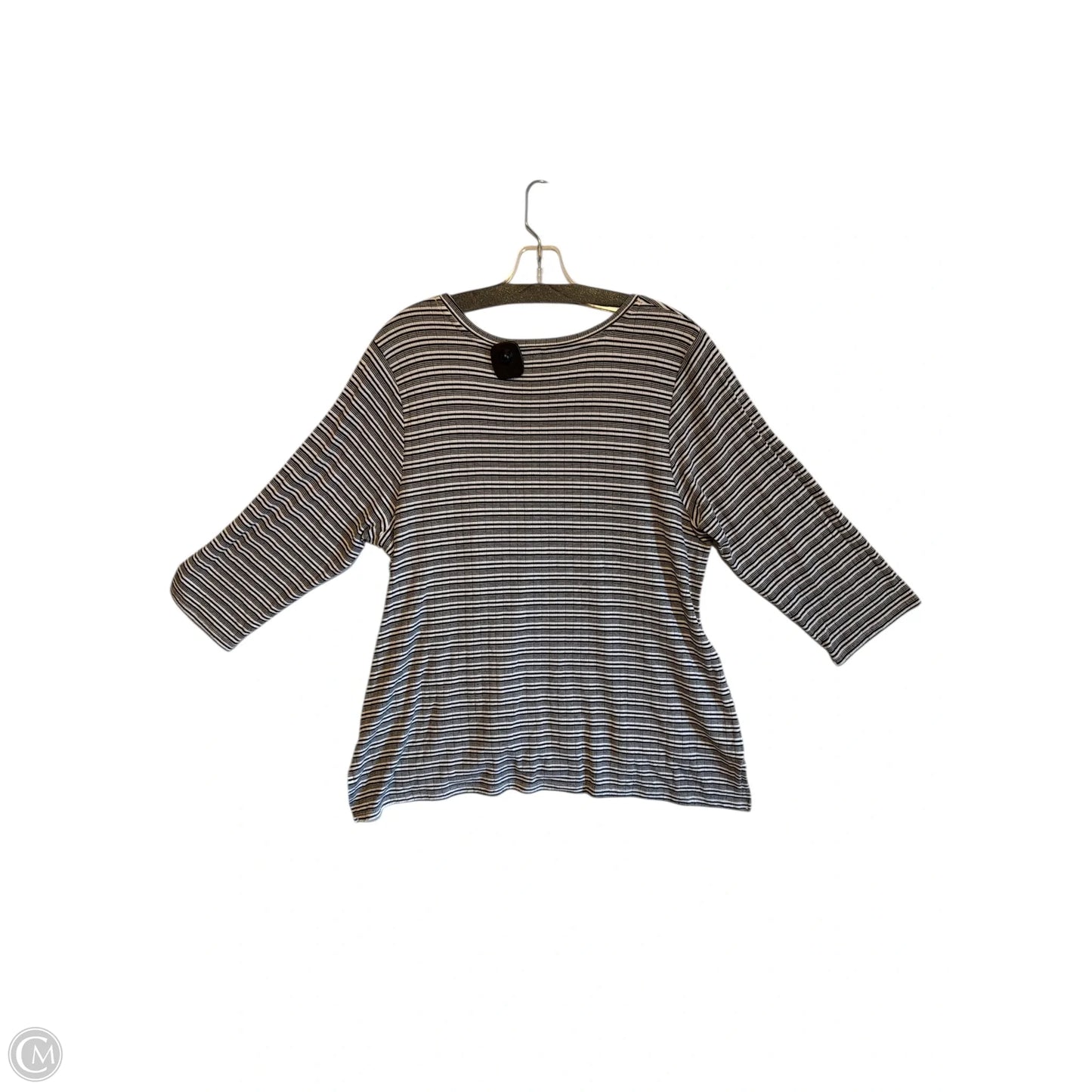 Top Long Sleeve By Cj Banks In Black, Size: 1x