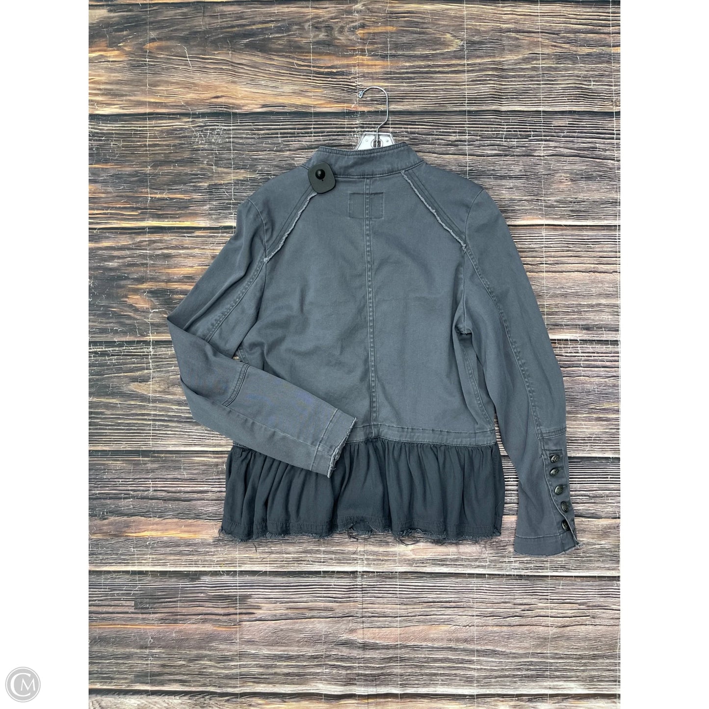 Jacket Shirt By Bke In Grey, Size: L