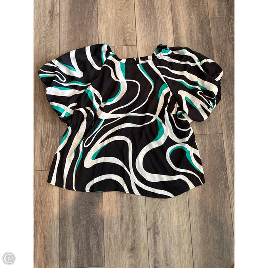 Top Short Sleeve By Nine West In Black, Size: 1x