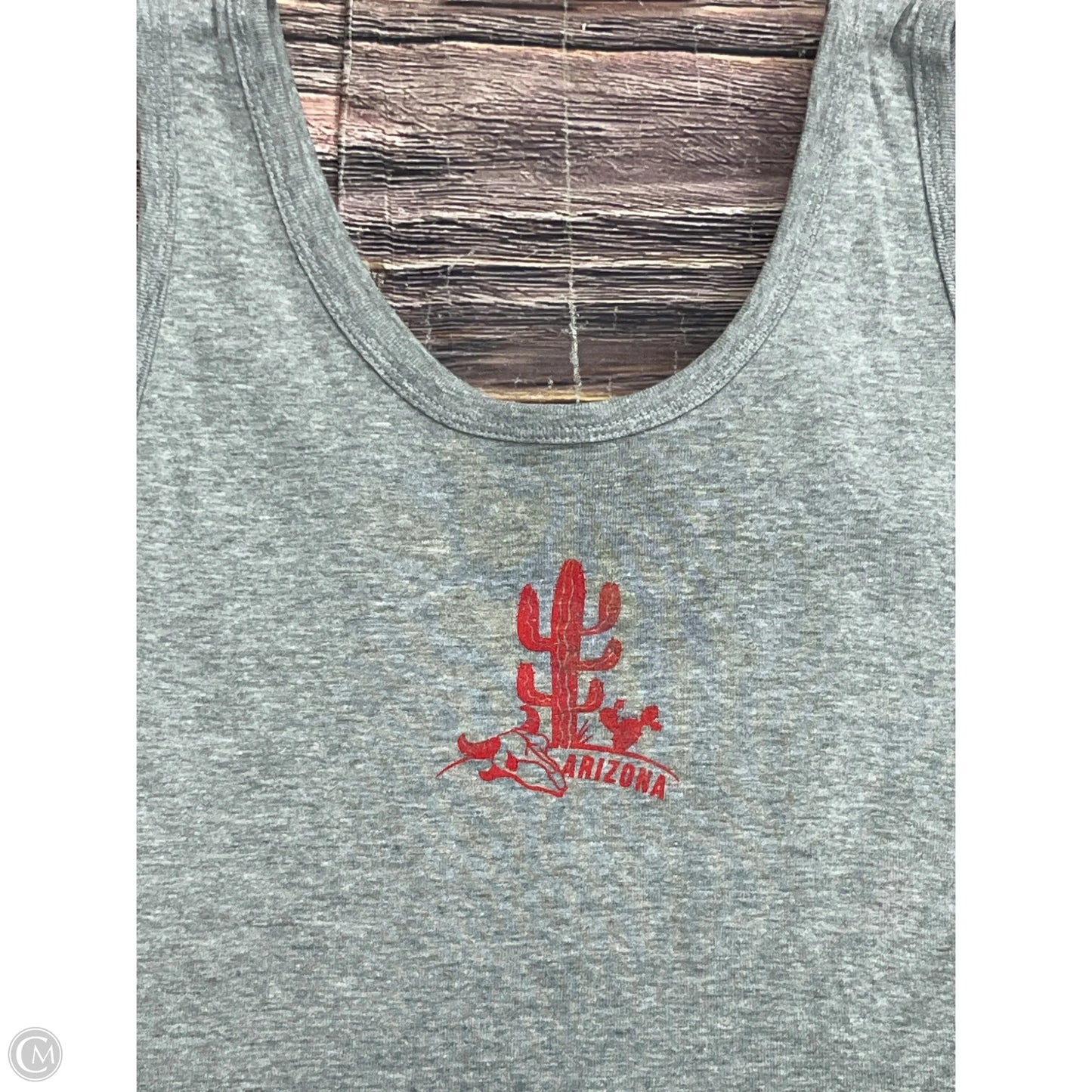 Tank Top By Clothes Mentor In Grey, Size: Xl