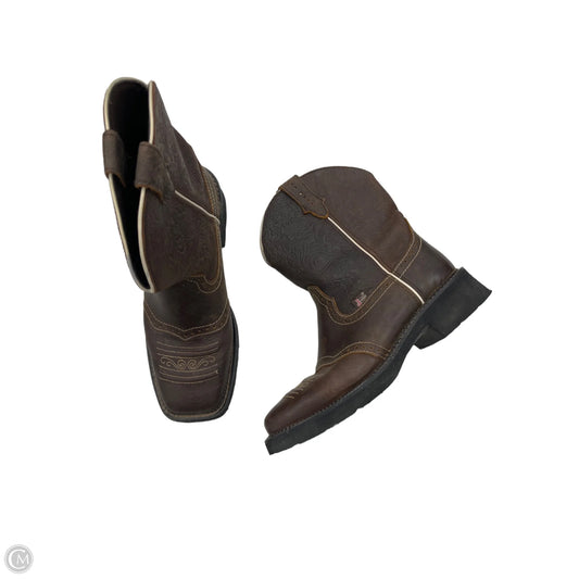 Boots Western By Justin In Brown, Size: 10.5