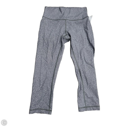 Athletic Capris By Lululemon In Grey, Size: 8