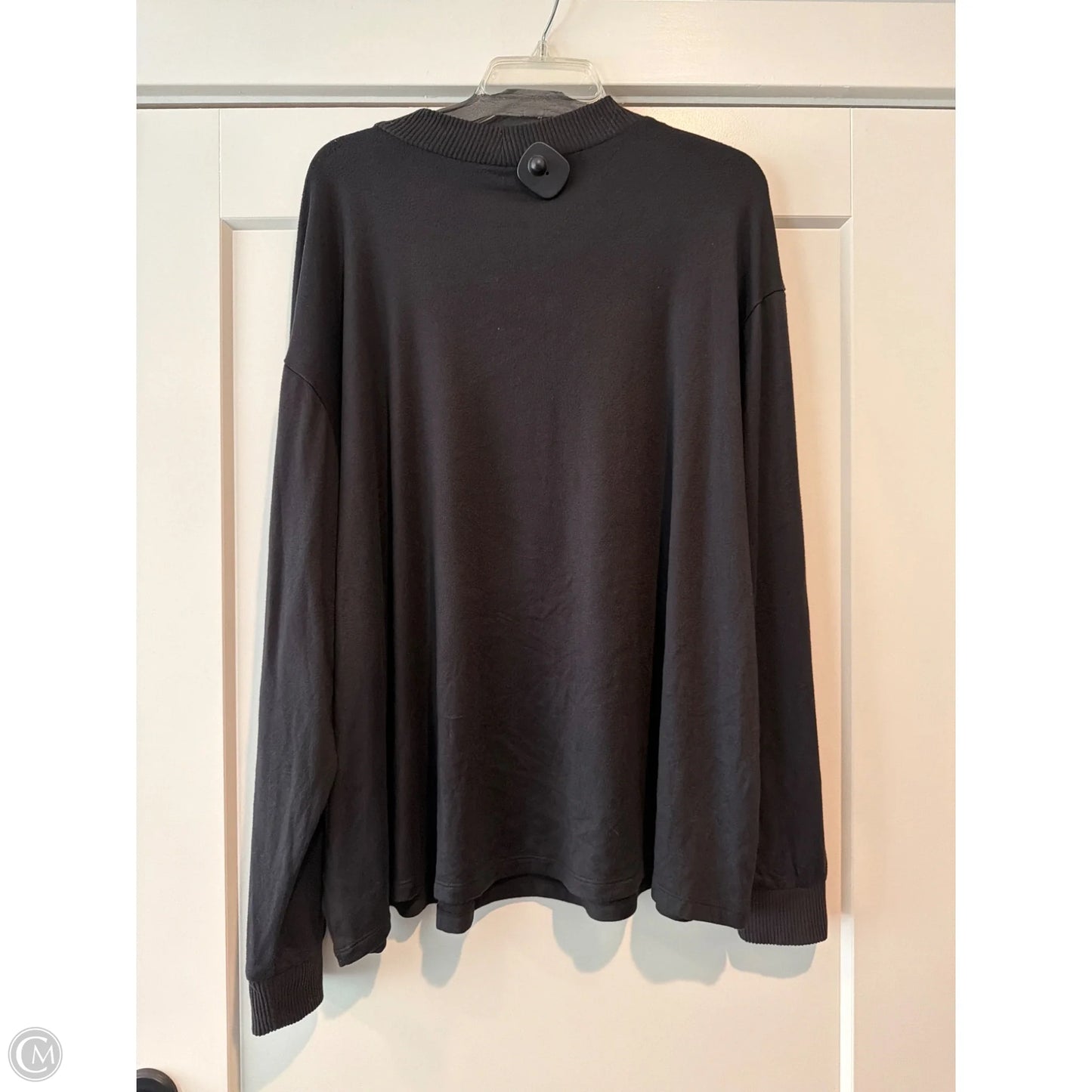Top Long Sleeve By Ana In Black, Size: 3x