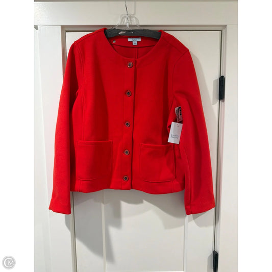 Jacket Other By Croft And Barrow In Orange, Size: L