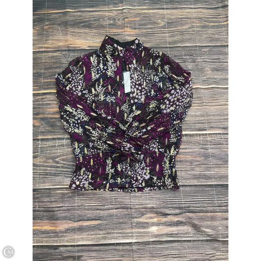 Top Long Sleeve By White House Black Market In Purple, Size: M