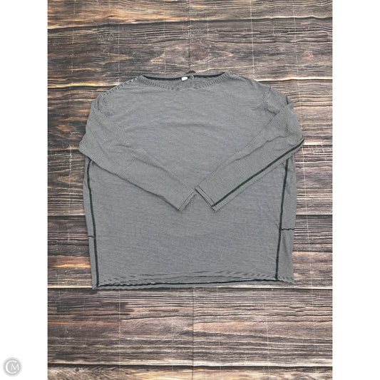 Athletic Top Long Sleeve Crewneck By Lululemon In Black, Size: 8