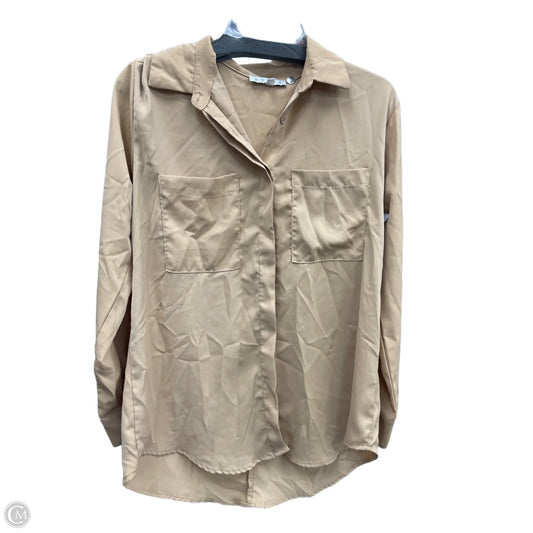 Top Long Sleeve By Hyfve In Tan, Size: M