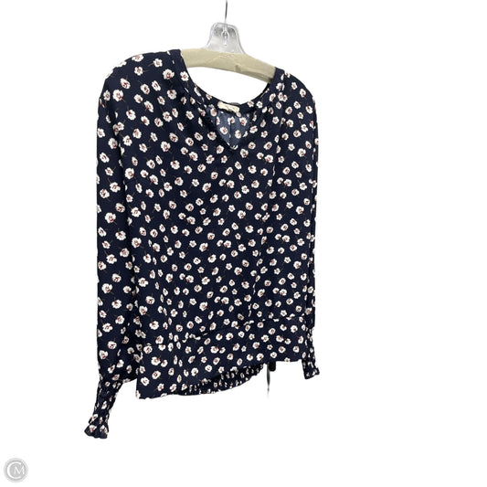 Top Long Sleeve By Maurices In Blue, Size: 1x