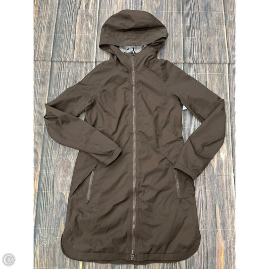 Coat Raincoat By Lululemon In Brown, Size: 6