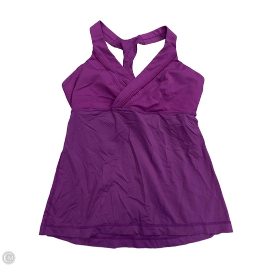 Athletic Tank Top By Lululemon In Purple, Size: 8