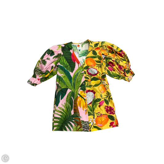 Dress Casual Short By Farm Rio In Tropical Print, Size: S