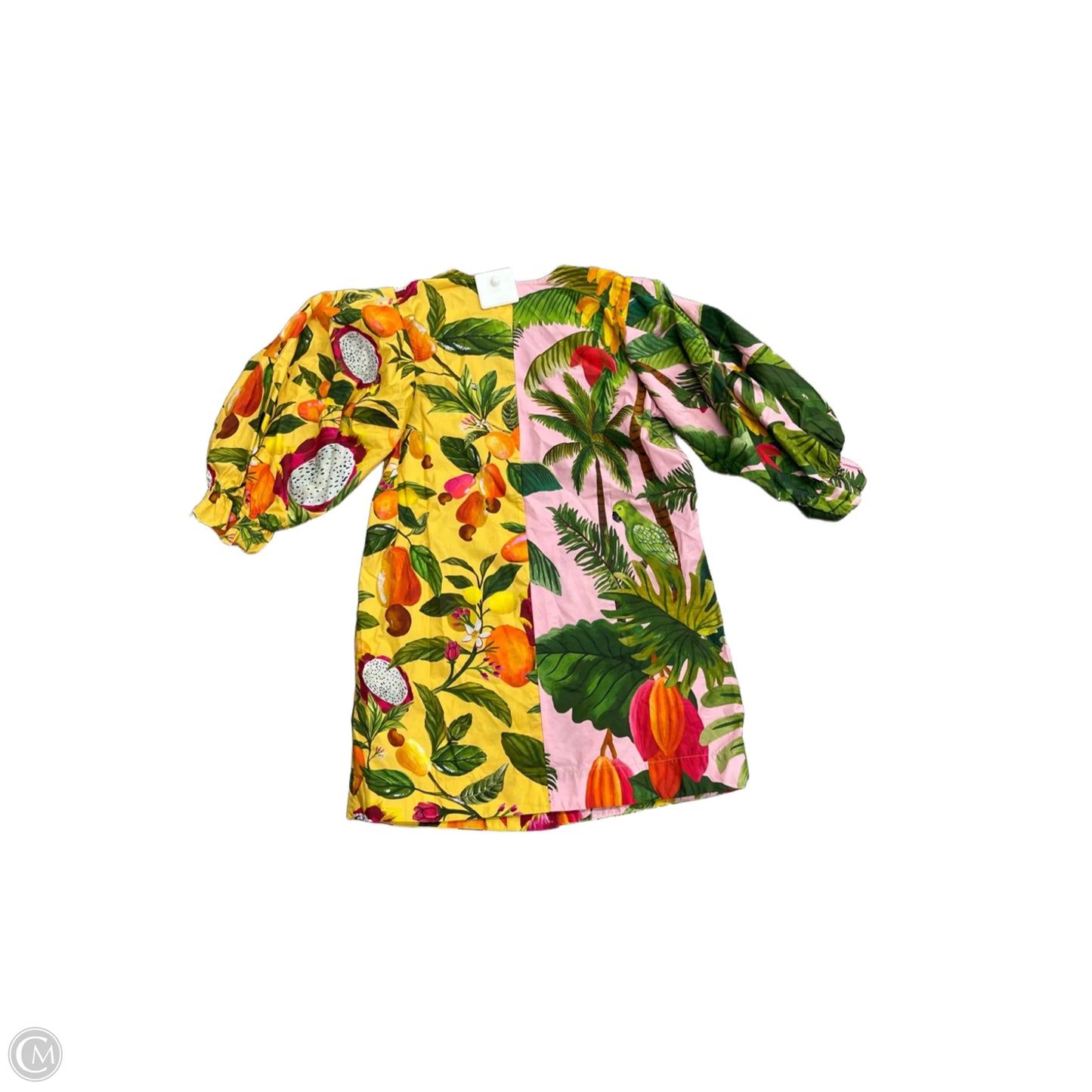 Dress Casual Short By Farm Rio In Tropical Print, Size: S