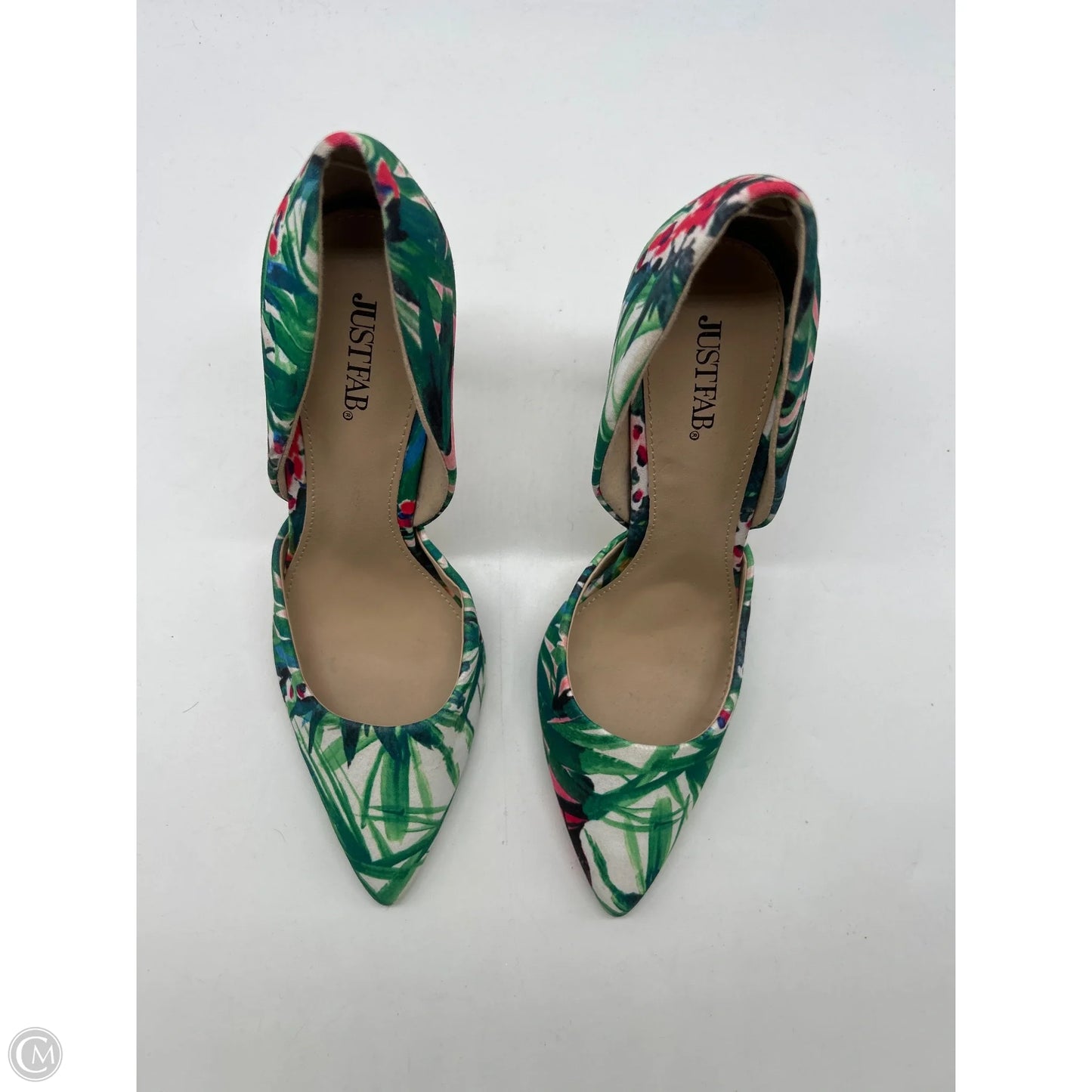 Shoes Heels Stiletto By Just Fab In Tropical Print, Size: 8