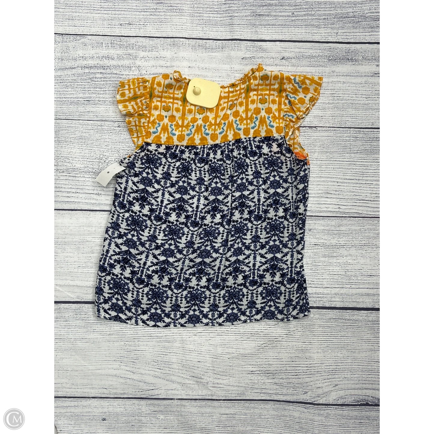Top Short Sleeve By Thml In Yellow, Size: Xs