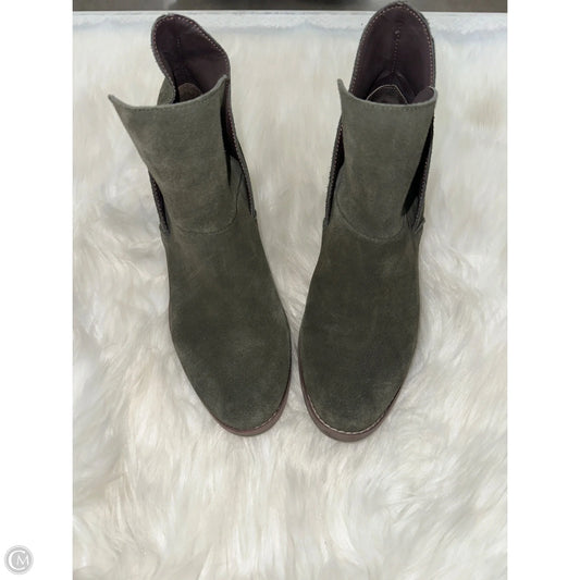 Boots Ankle Heels By Me Too In Green, Size: 8