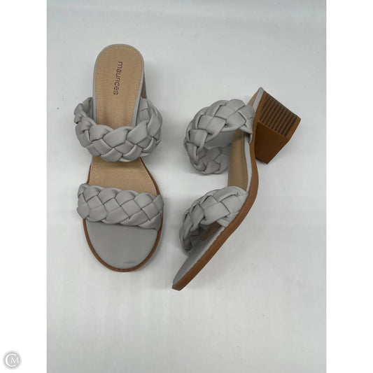 Sandals Heels Block By Maurices In Grey, Size: 10