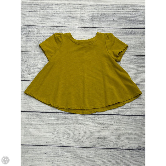 Top Short Sleeve By Eri + Ali In Yellow, Size: Xs