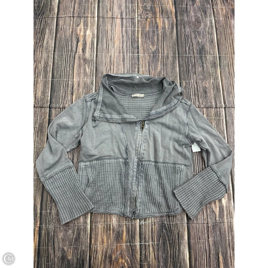 Sweatshirt Hoodie By We The Free In Grey, Size: L