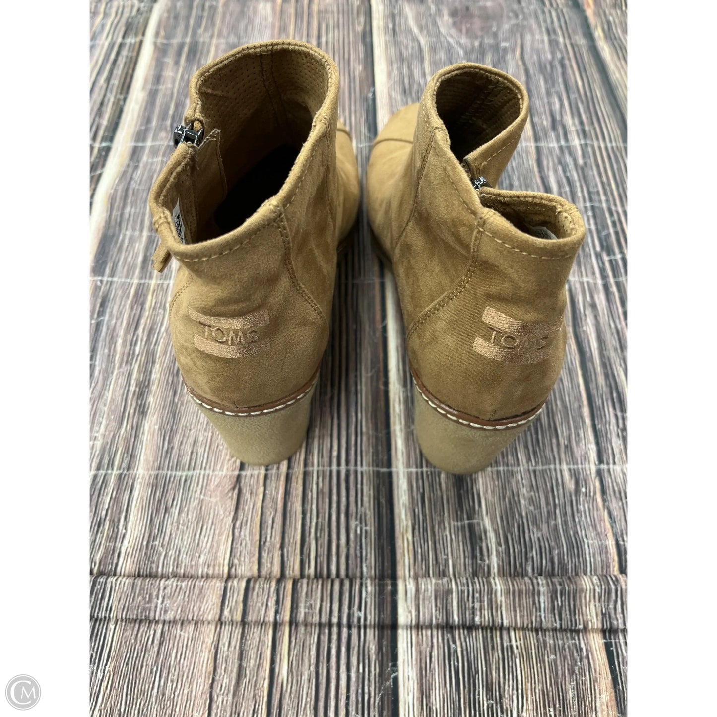 Boots Ankle Heels By Toms In Tan, Size: 10