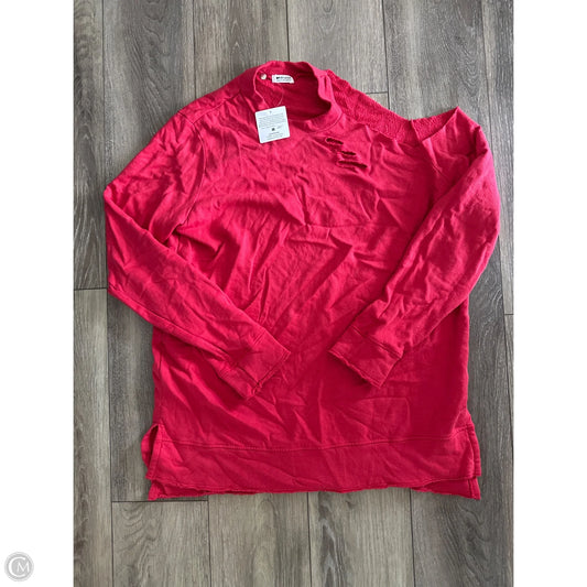 Sweatshirt Crewneck By La Made In Red, Size: L