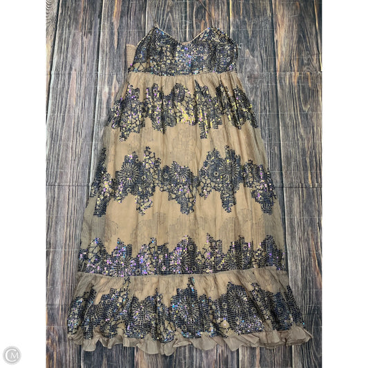 Dress Casual Maxi By Let Me Be In Tan, Size: Lp