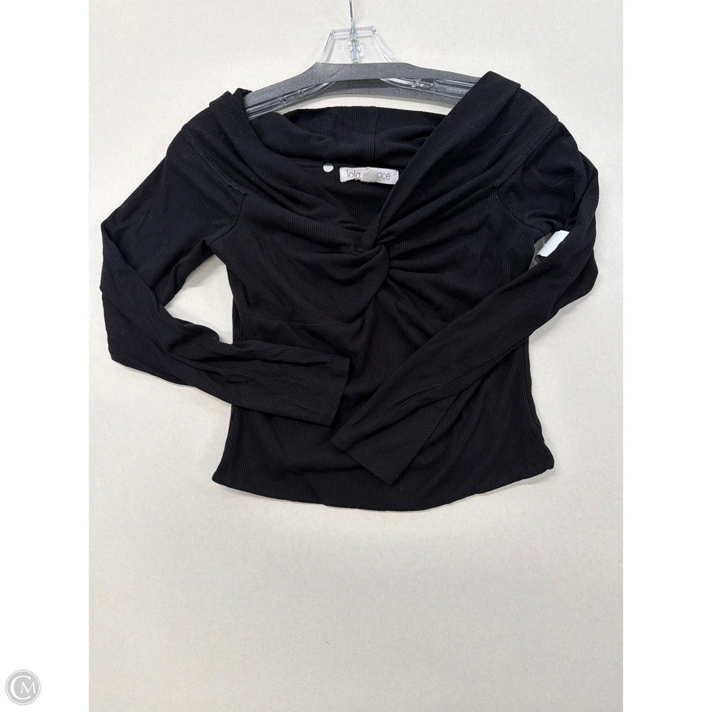 Top Long Sleeve By Lola In Black, Size: S