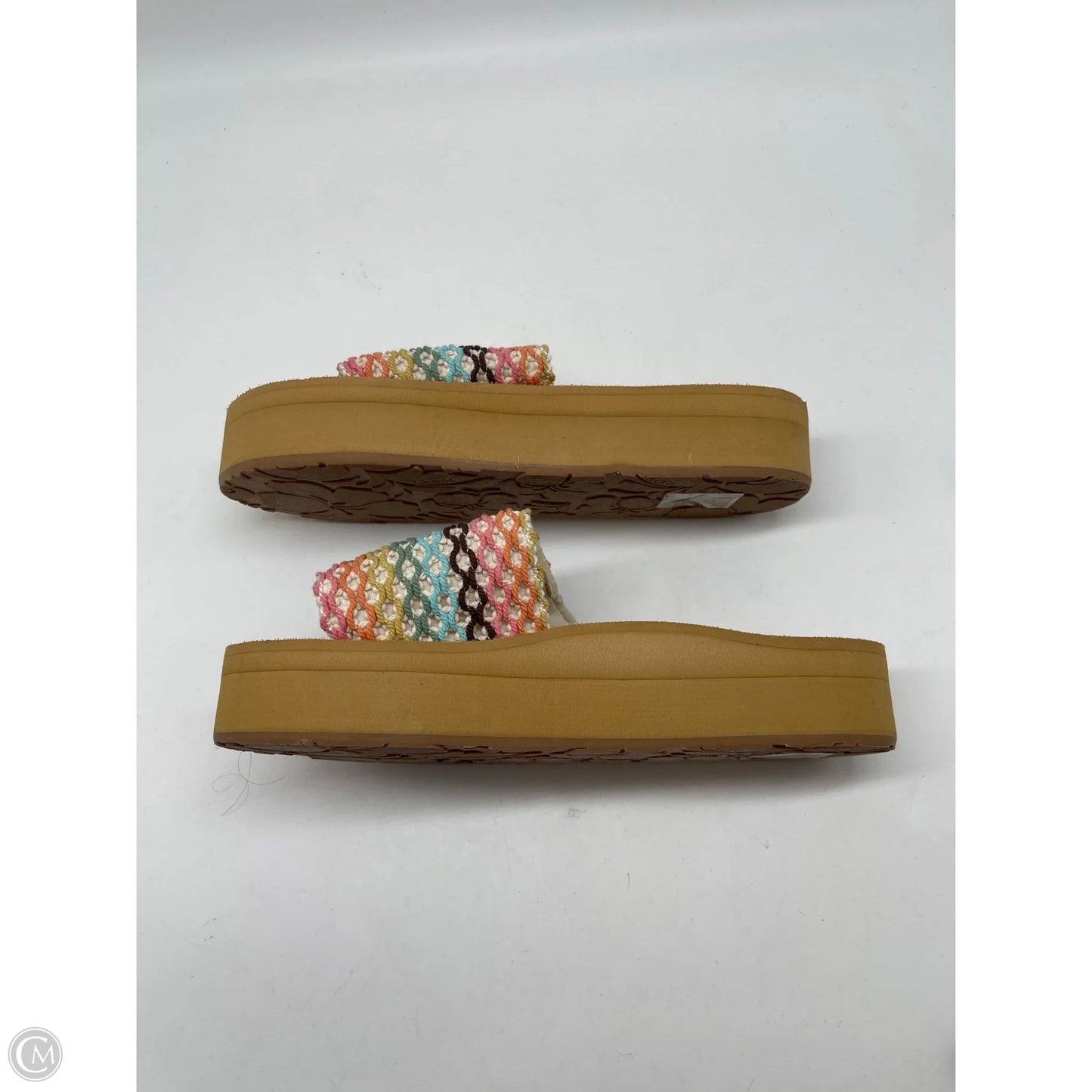 Sandals Heels Platform By Roxy In Tan, Size: 7