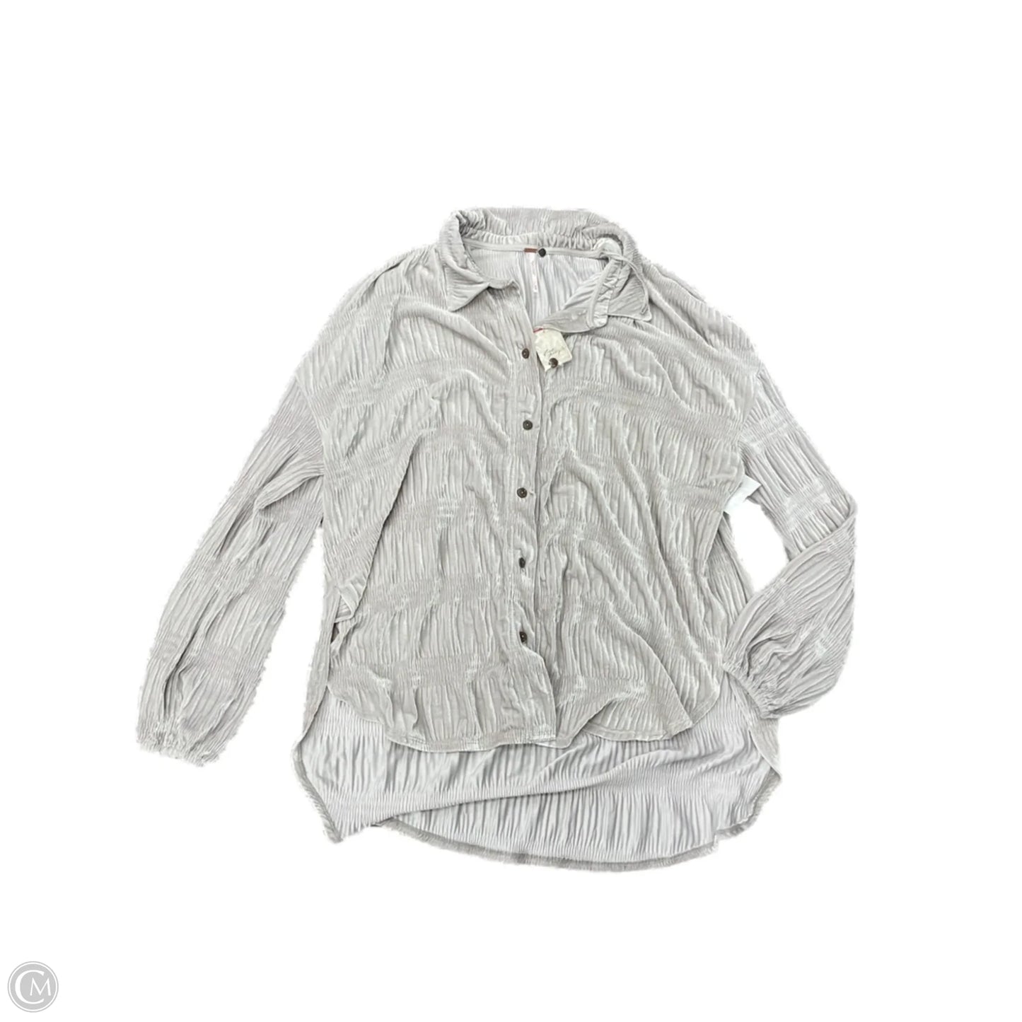 Top Long Sleeve By Free People In Grey, Size: M