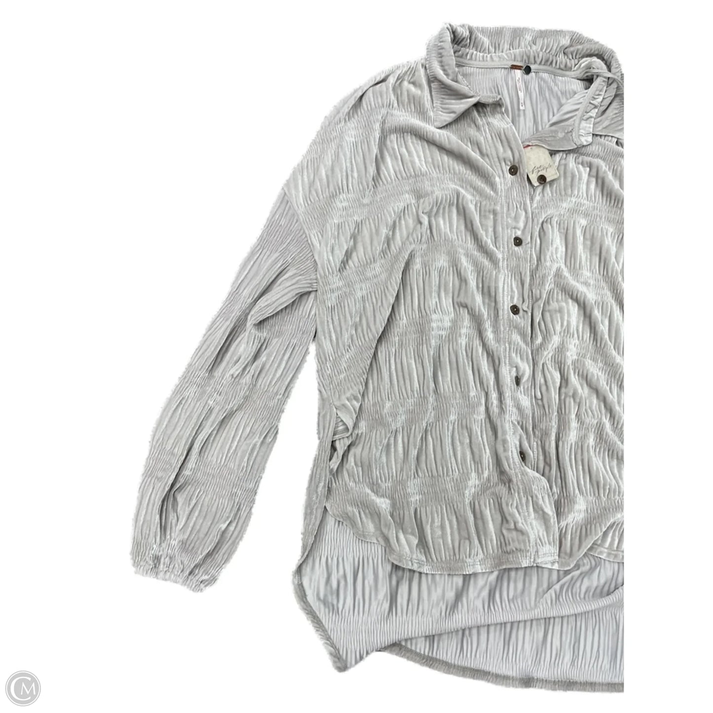 Top Long Sleeve By Free People In Grey, Size: M