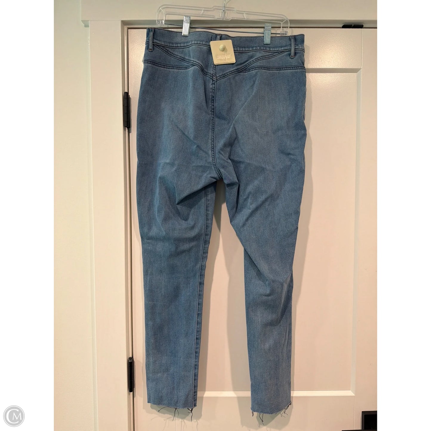 Jeans Skinny By Express In Blue Denim, Size: 12