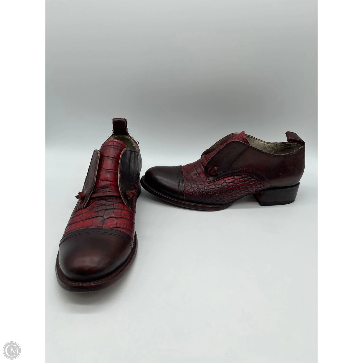 Boots Ankle Flats By Freebird In Red, Size: 9