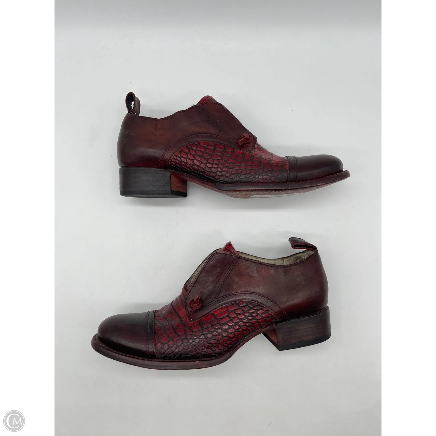 Boots Ankle Flats By Freebird In Red, Size: 9