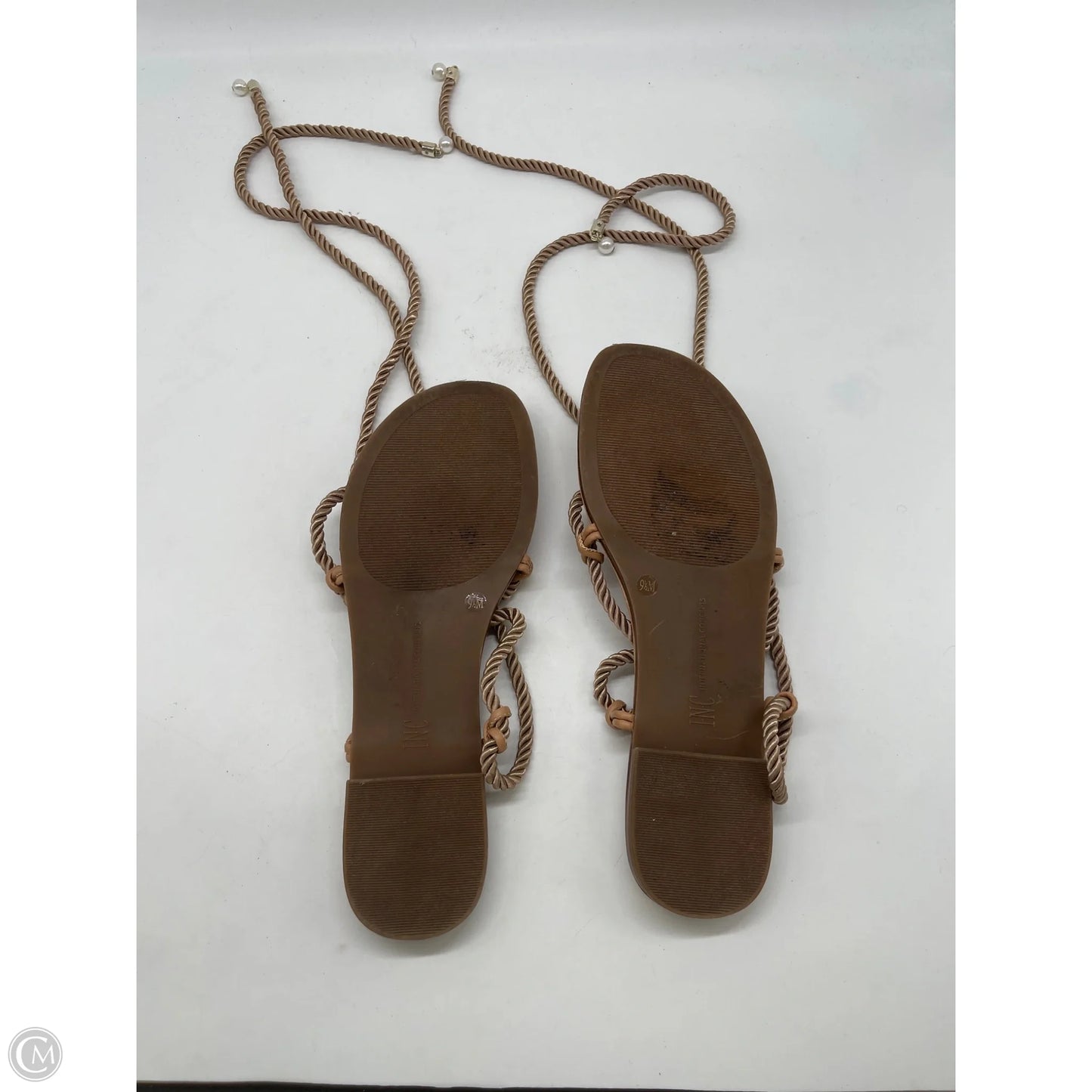 Sandals Flats By Inc In Tan, Size: 9.5
