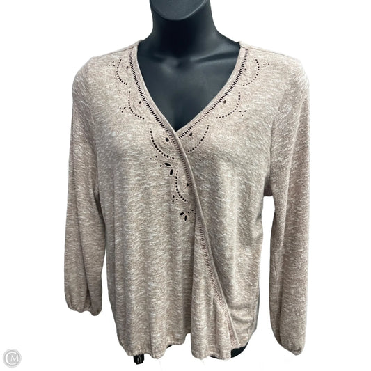 Top Long Sleeve By Maurices In Red, Size: 1x