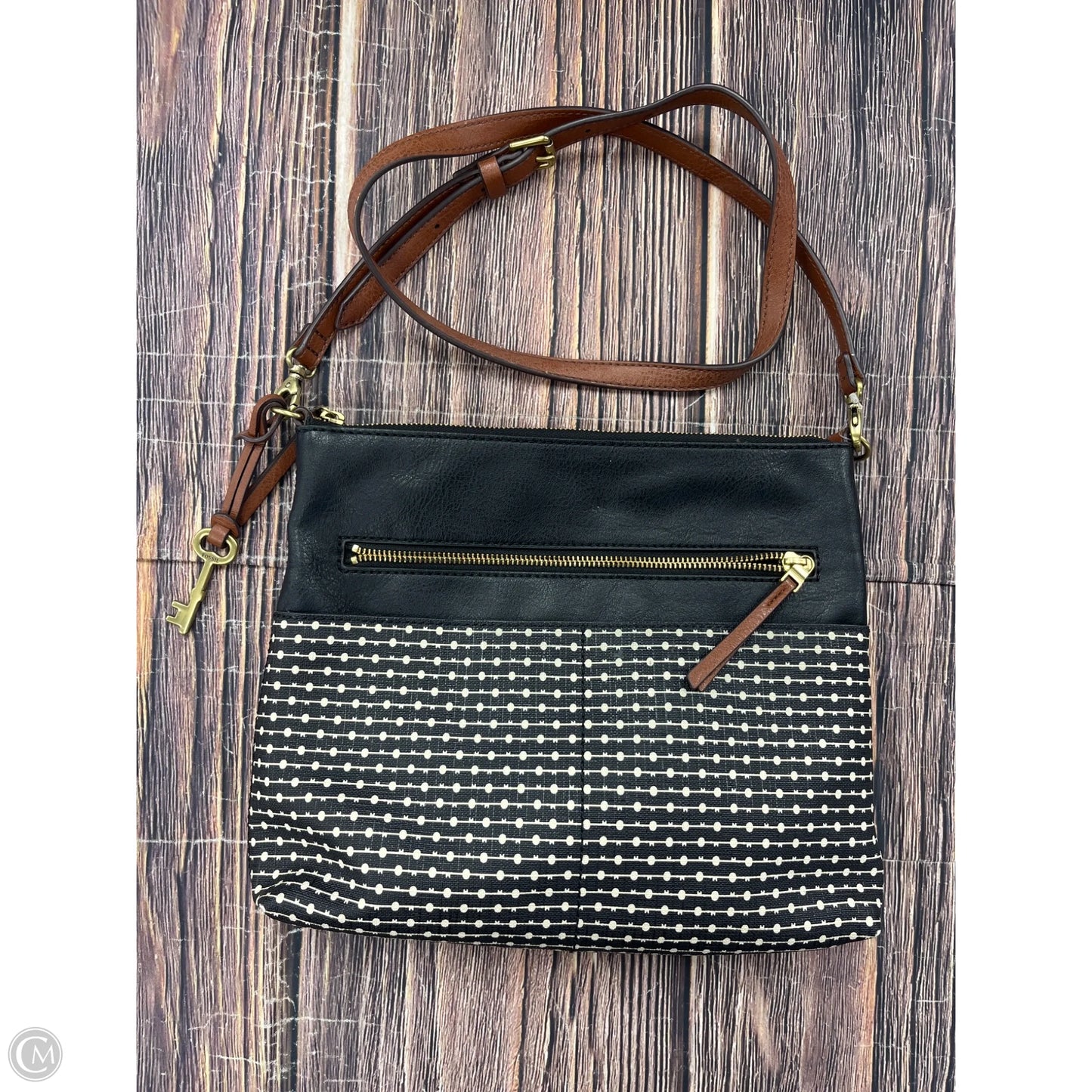 Handbag By Fossil, Size: Medium