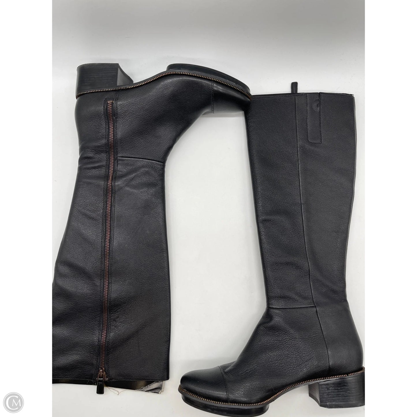 Boots Knee Flats By Cole-haan In Black, Size: 9
