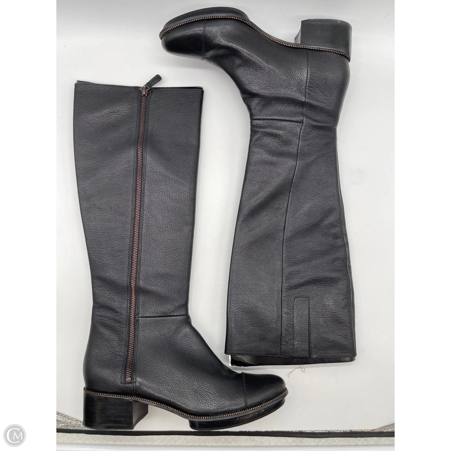 Boots Knee Flats By Cole-haan In Black, Size: 9