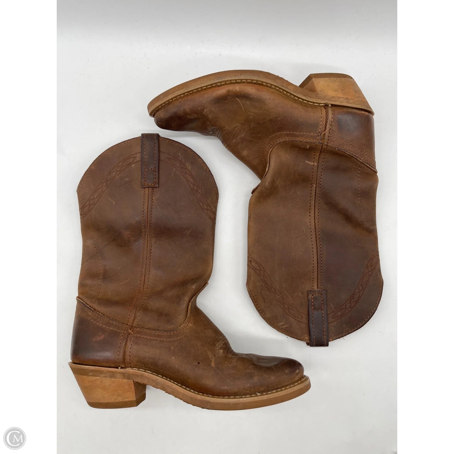 Boots Western By Clothes Mentor In Brown, Size: 6.5