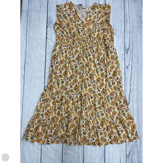 Dress Casual Maxi By Sonoma In Yellow, Size: 4x