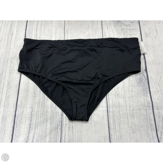 Swimsuit Bottom By Clothes Mentor In Black, Size: 3x
