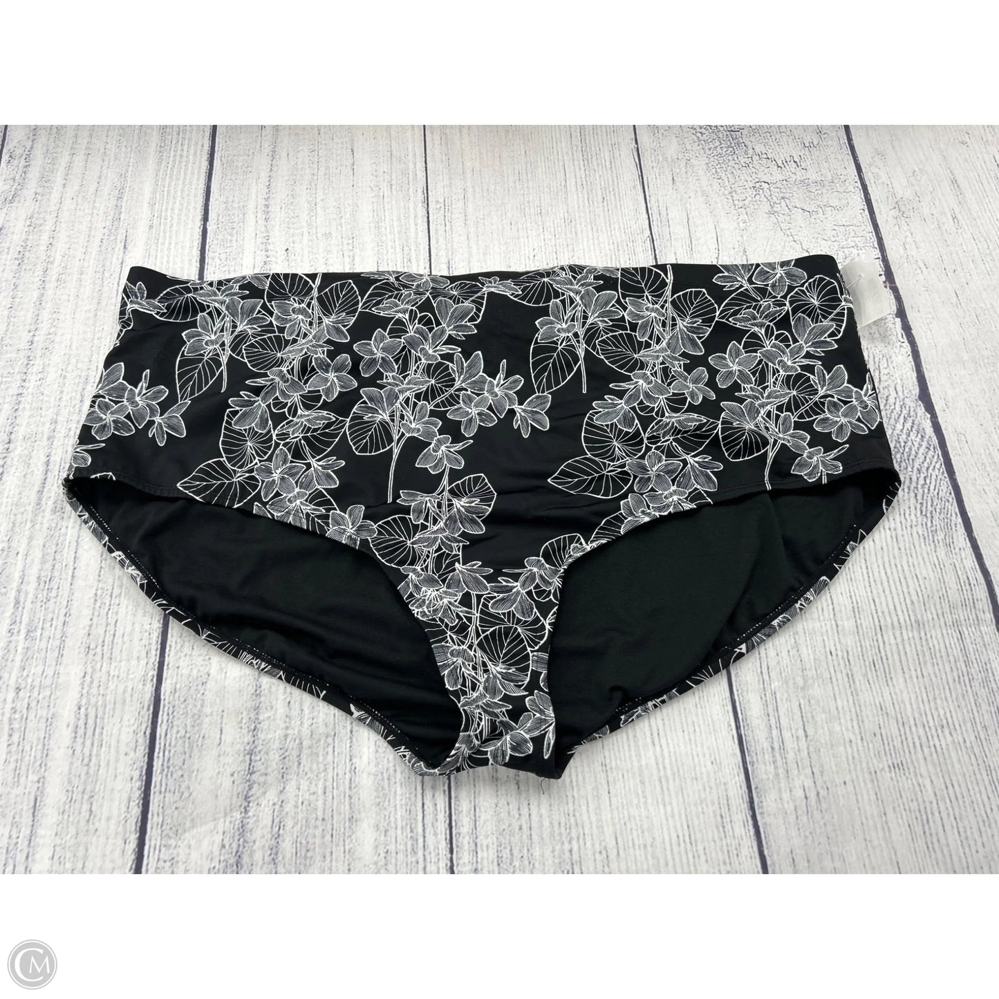 Swimsuit Bottom By Clothes Mentor In Black, Size: 4x